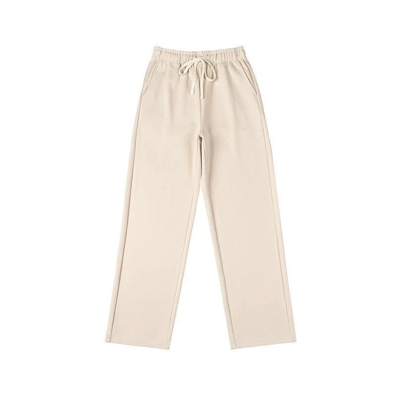 25 twill pants with plush and thickened autumn and winter styles, loose fit