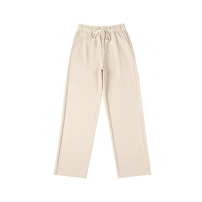 25 twill pants with plush and thickened autumn and winter styles, loose fit