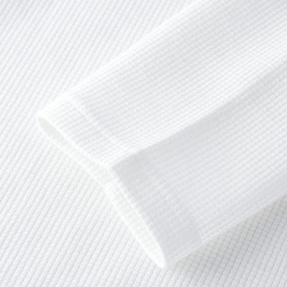 26 Waffle long sleeved T-shirt men's clothing