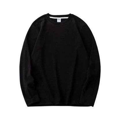 Double sided velvet warm long sleeved T-shirt with added velvet for autumn and winter