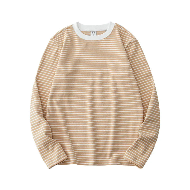 26 Striped autumn and winter base shirt