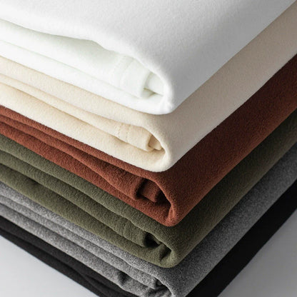 26 Double sided velvet semi high neck long sleeved T-shirt