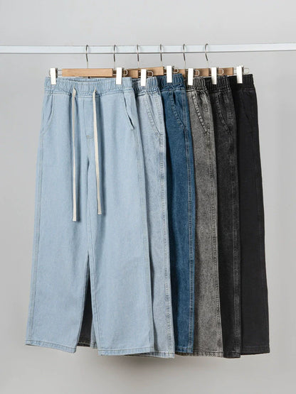 26 New simple and versatile casual washed trousers