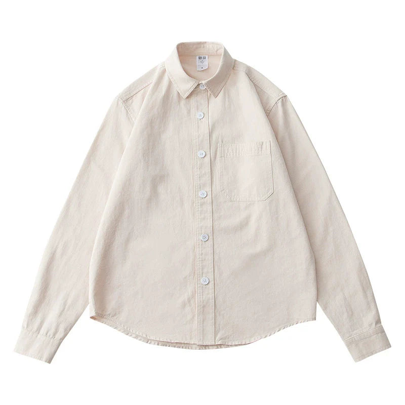 American pure cotton long sleeved shirt