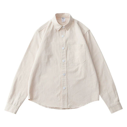 American pure cotton long sleeved shirt