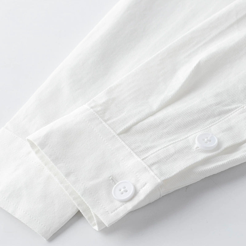 American pure cotton long sleeved shirt