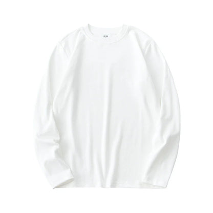 Double sided velvet warm long sleeved T-shirt with added velvet for autumn and winter