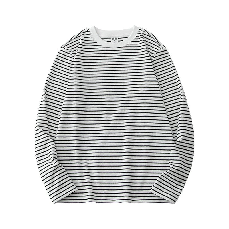 26 Striped autumn and winter base shirt