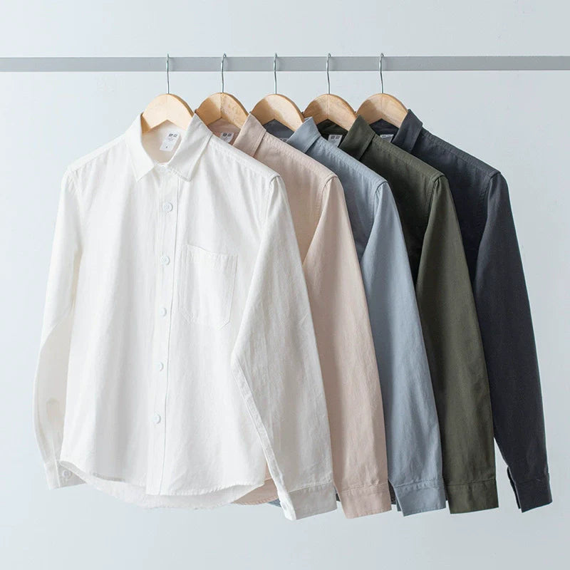 American pure cotton long sleeved shirt