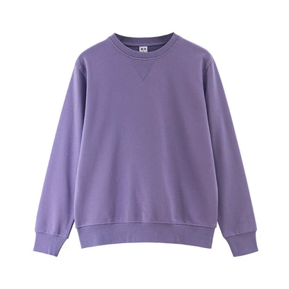 26 320g heavyweight hoodie purple high-quality round neck