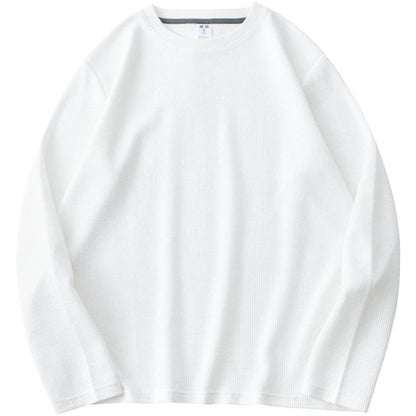 26 Waffle long sleeved T-shirt men's clothing