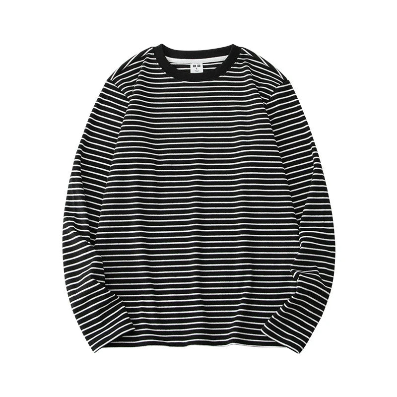 26 Striped autumn and winter base shirt