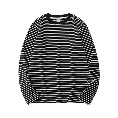 26 Striped autumn and winter base shirt